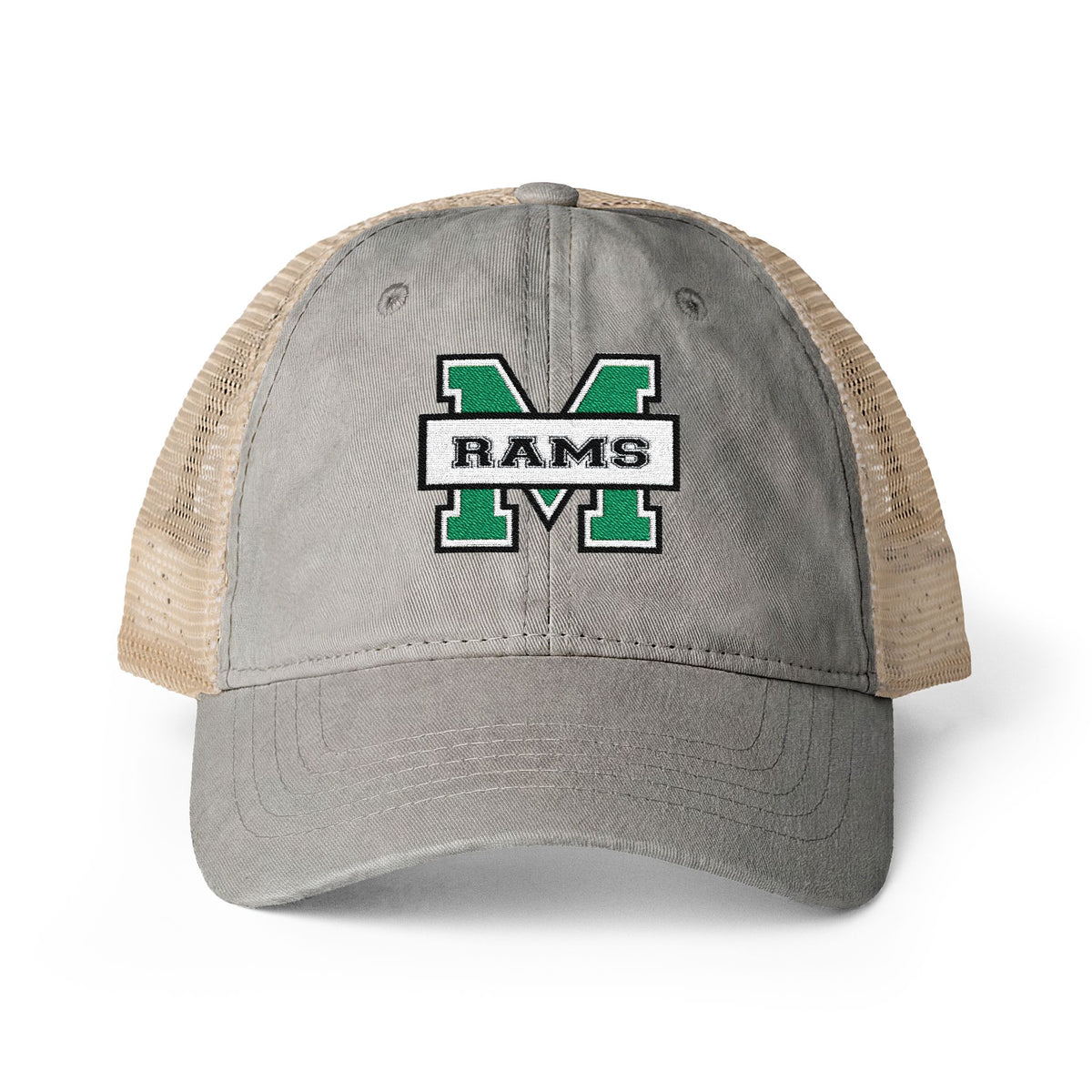 Women's Washed Mesh-Back Pony-Tail Opening Cap