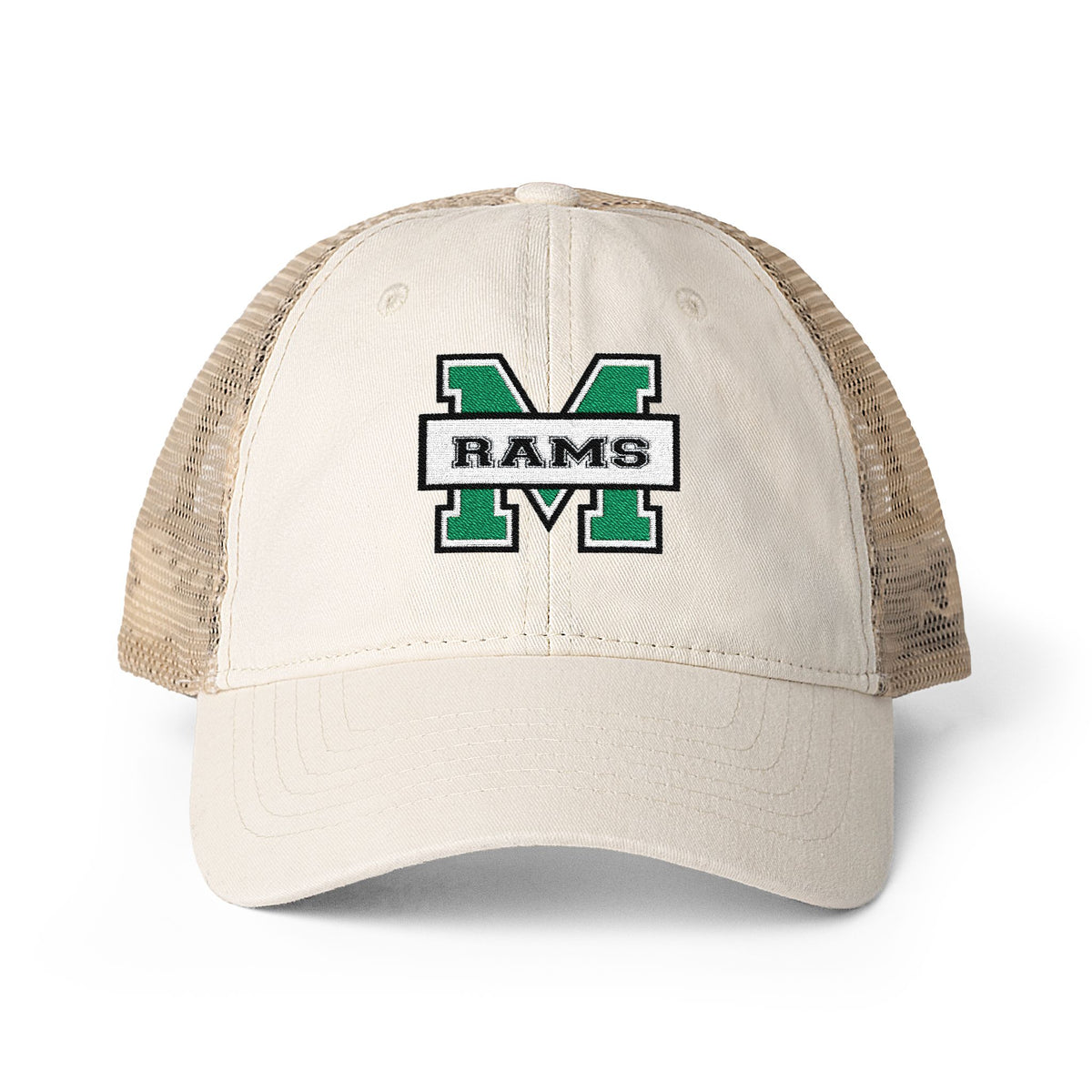 Women's Washed Mesh-Back Pony-Tail Opening Cap