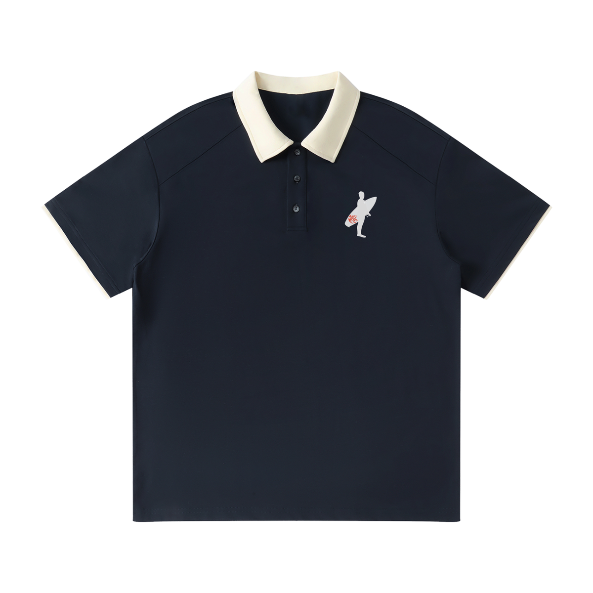 Solo Contrast Collar Raglan Polo Shirt