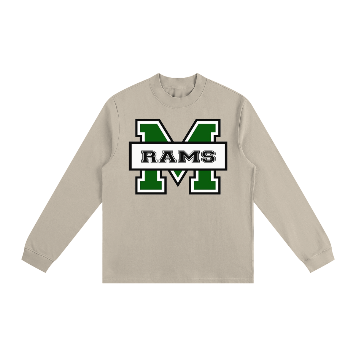 Rams Essential Non-Shrink Mock Neck Sweatshirt