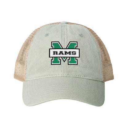 Women's Washed Mesh-Back Pony-Tail Opening Cap