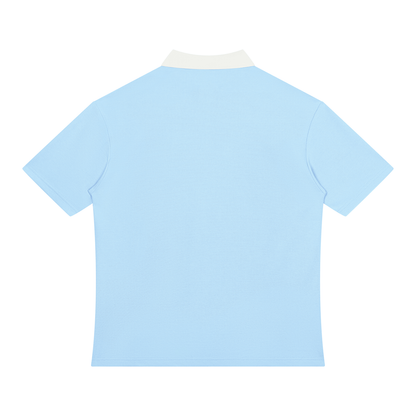 Solo Polo Unisex Color Block Quarter-Zip Polo Shirt