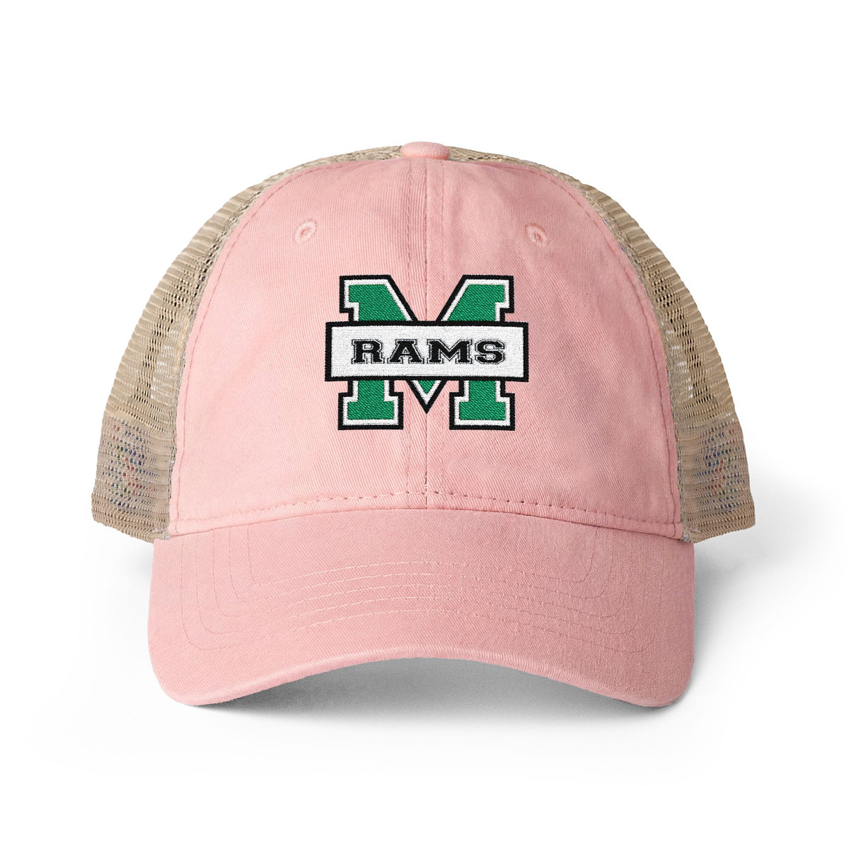 Women's Washed Mesh-Back Pony-Tail Opening Cap