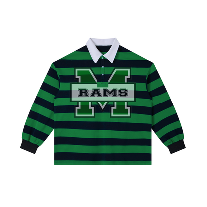 RAMS Color Block Stripe Polo Shirt