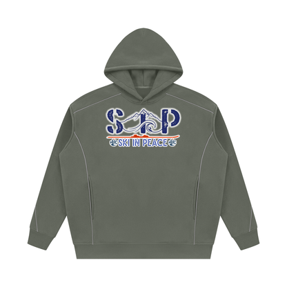 SIP Unisex Oversized Piping Fleece Hoodie