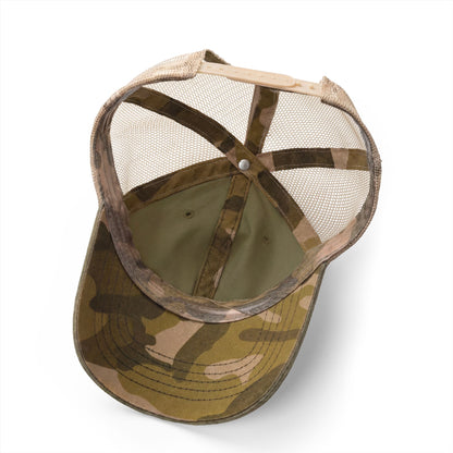 Women's Washed Mesh-Back Pony-Tail Opening Cap