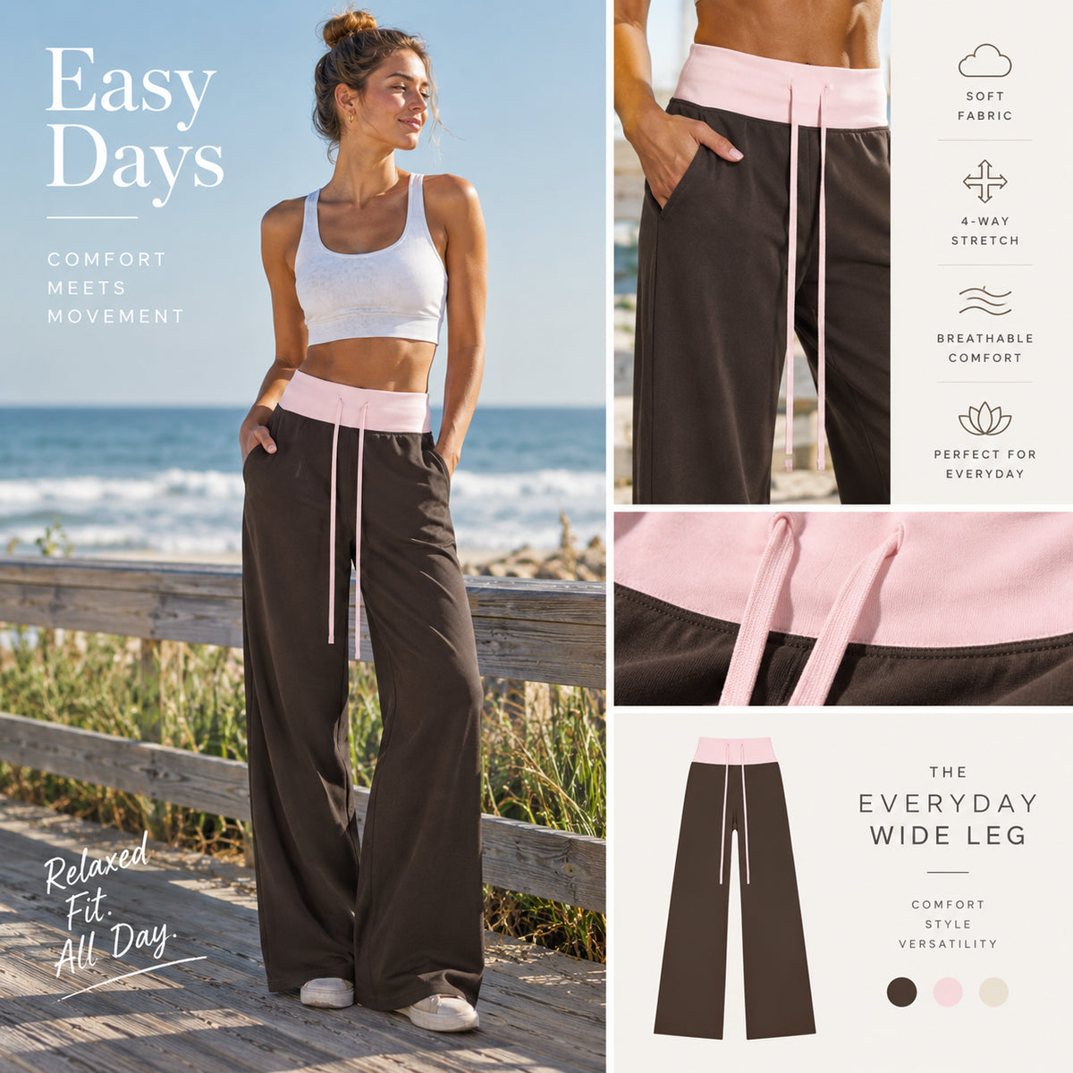 Women's Color Block Yoga Flare Leggings