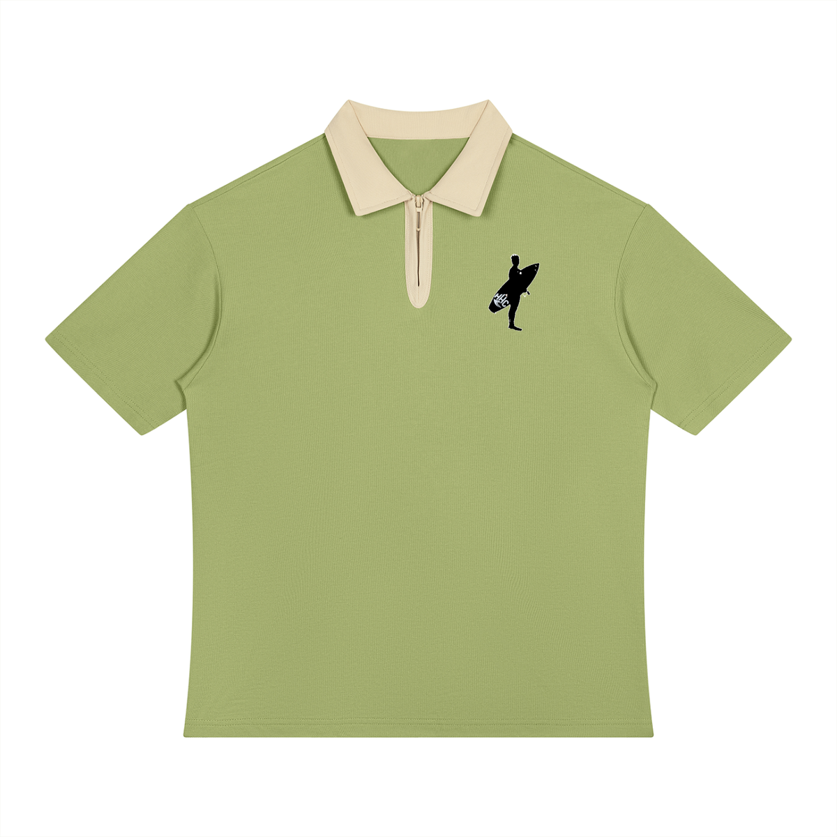 Solo Polo Unisex Color Block Quarter-Zip Polo Shirt