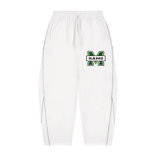 RAMS Unisex Piping Fleece Barrel Leg-Sweatpants