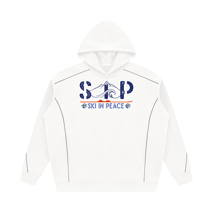 SIP Unisex Oversized Piping Fleece Hoodie