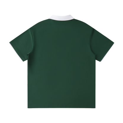 Solo Contrast Collar Raglan Polo Shirt