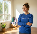 Apres Yoga Embroidered Unisex Organic Sweatshirt - SOL