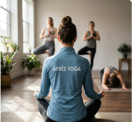 Henry Harrison Clothing 1/4 Zip w/Thumbholes Apres Yoga Back (NJA) - Ogio