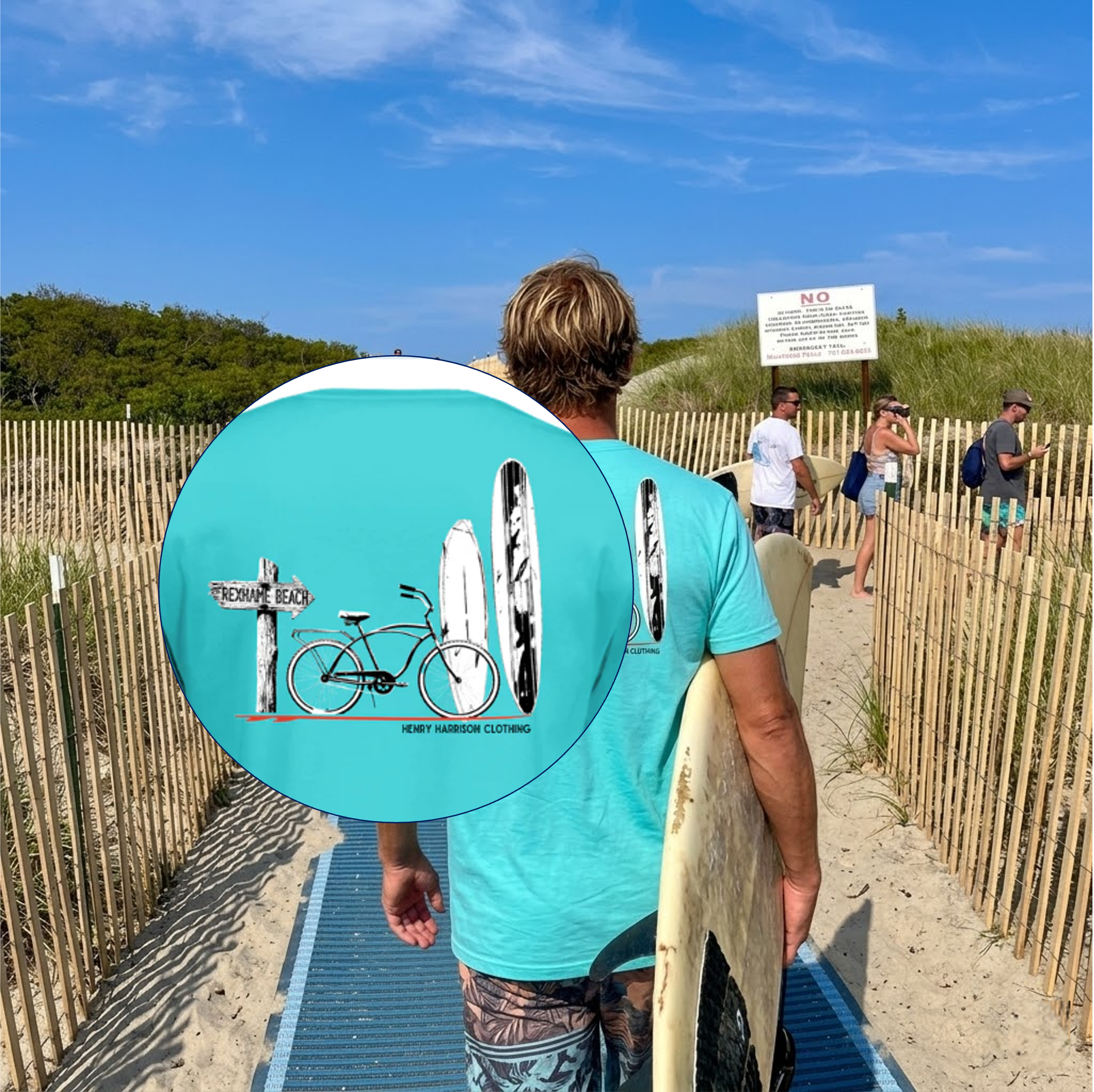 Henry Harrison Clothing SIP Front Rexhame Bike Boards Back (NJA) - Next Level