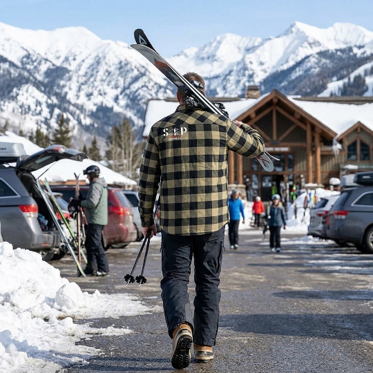 Ski in Peace Flannel