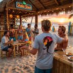 Solo Surfer Sunset Back (NJA) - Next Level