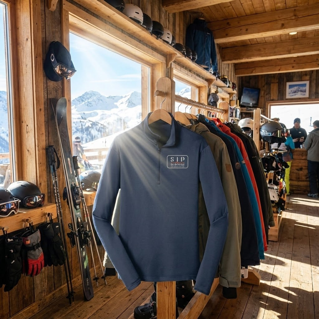 Ski in Peace Front Logo Only Quarter-Zip (NJA)