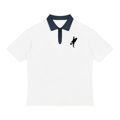 Solo Polo Unisex Color Block Quarter-Zip Polo Shirt