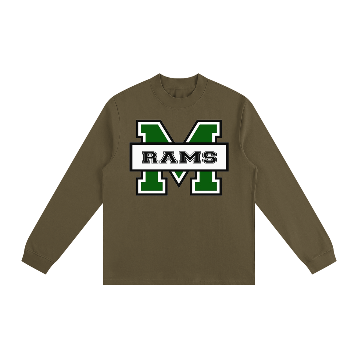 Rams Essential Non-Shrink Mock Neck Sweatshirt