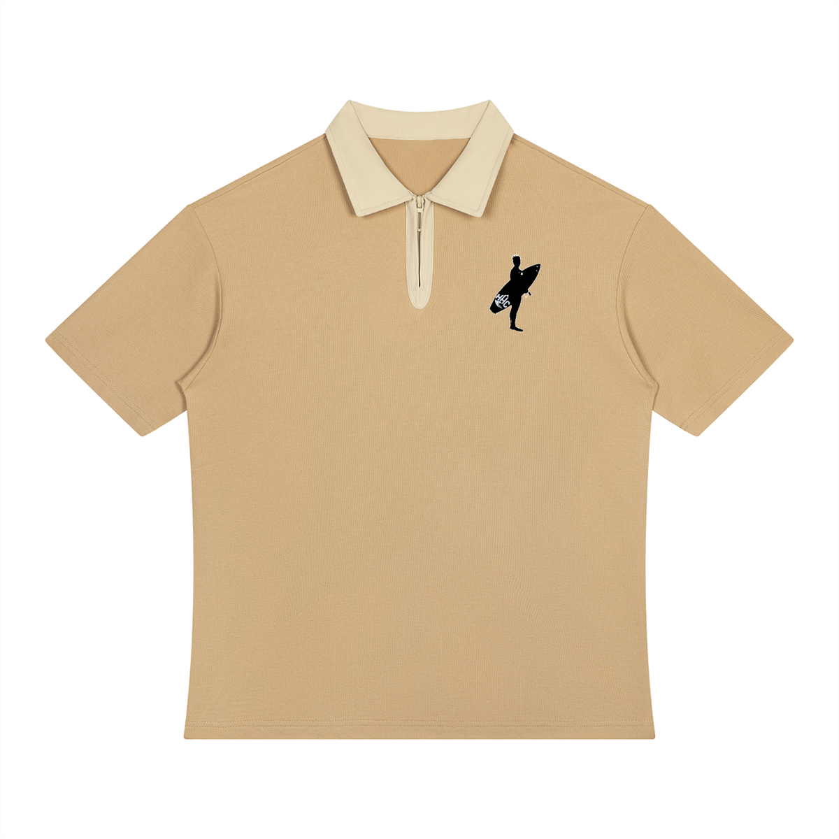 Solo Polo Unisex Color Block Quarter-Zip Polo Shirt