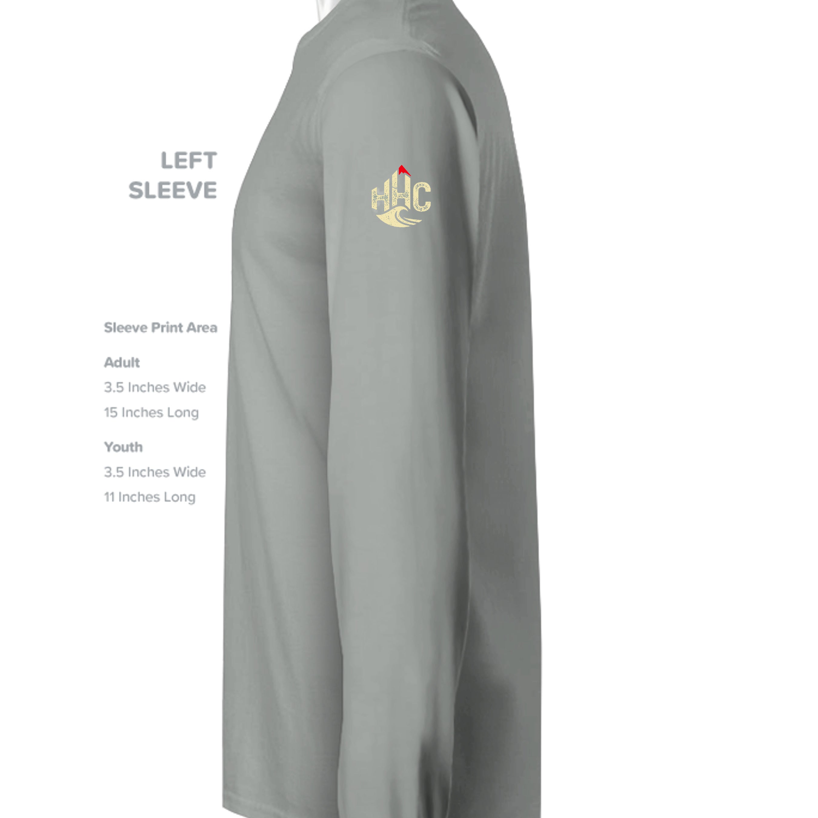 Heathered Steel - DT1105 - SLEEVE_LEFT