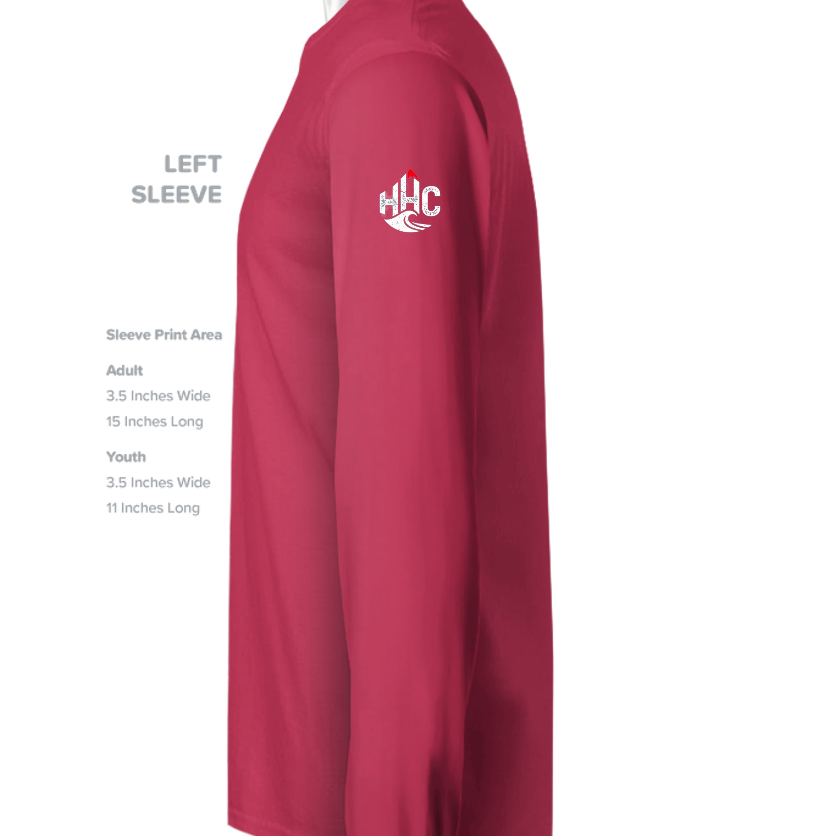 Heather Red - P1607 - SLEEVE_LEFT
