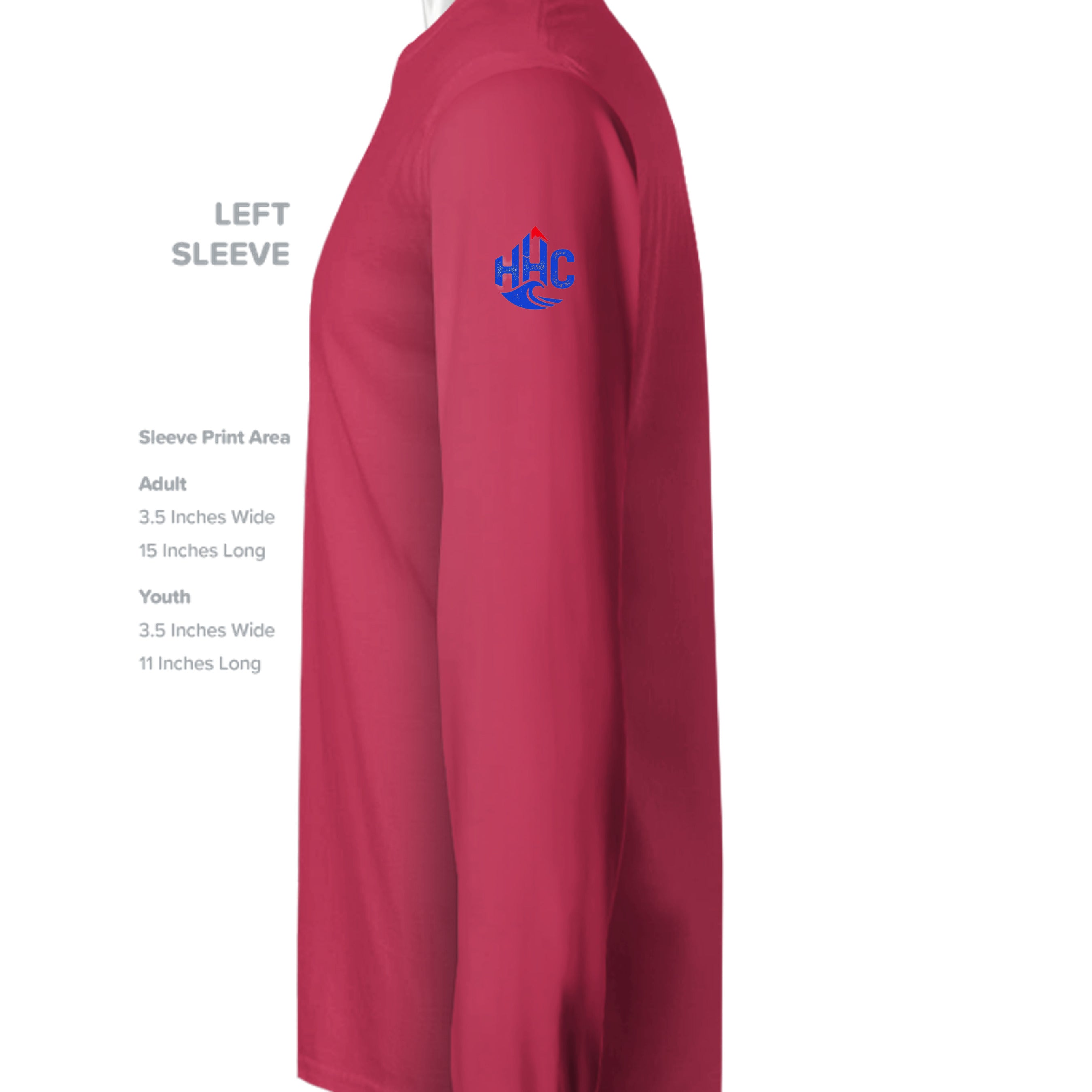 Heather Red - P1607 - SLEEVE_LEFT