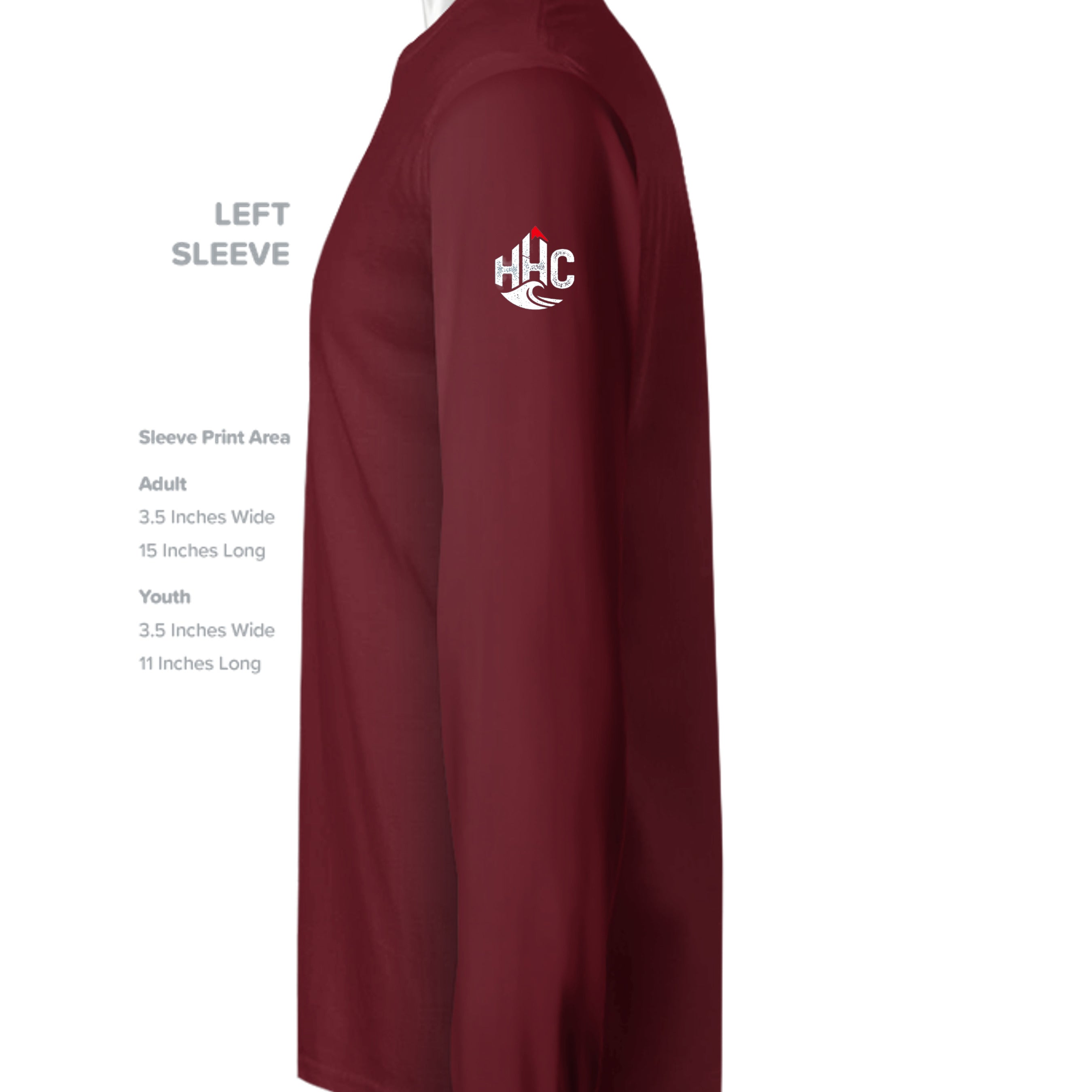 MAROON - F260 - SLEEVE_LEFT