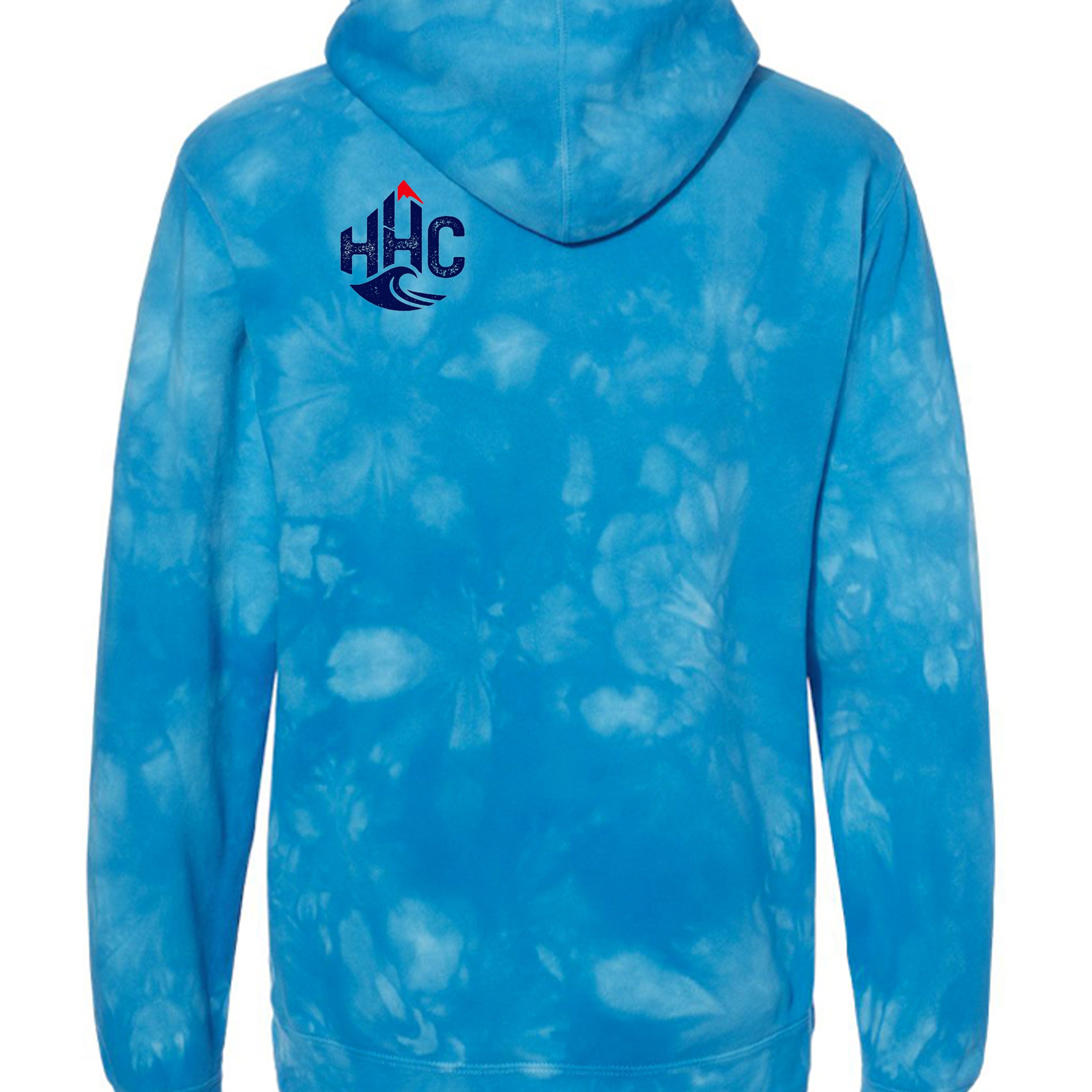 Tie Dye Aqua Blue - PRM4500TD - BACK