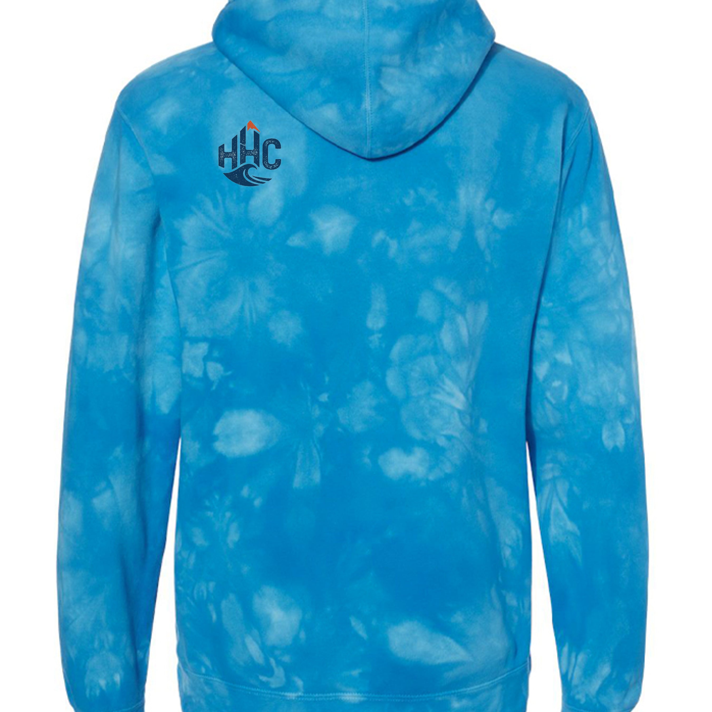 Tie Dye Aqua Blue - PRM4500TD - BACK