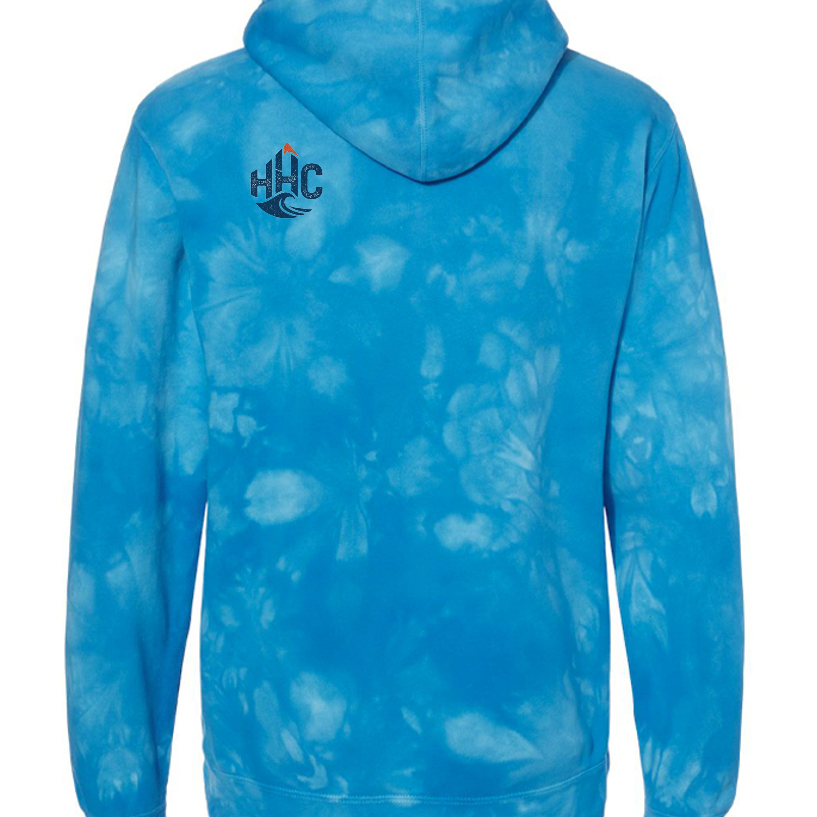 Tie Dye Aqua Blue - PRM4500TD - BACK